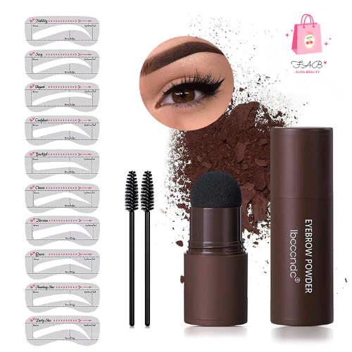 YOUNG VISION Kit de Polvos para Cejas Multifunción -  Marrón Natural