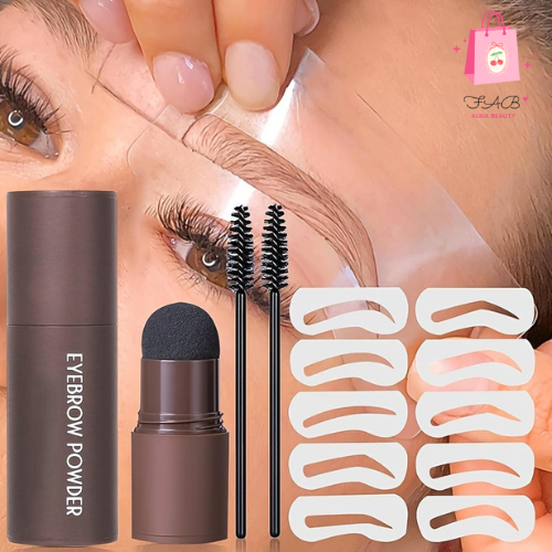 YOUNG VISION Kit de Polvos para Cejas Multifunción -  Marrón Natural