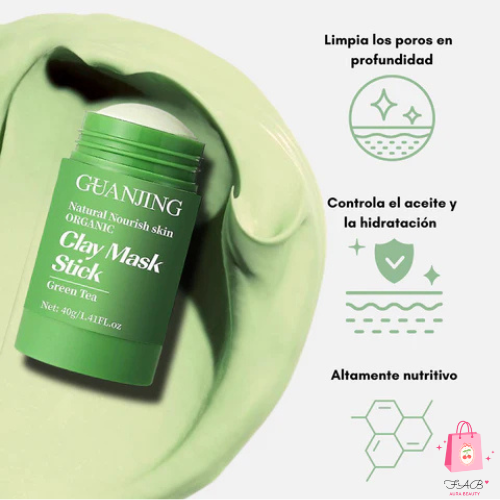 Mascarilla de arcilla en barra de té verde GUANJING 40 g