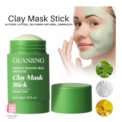 Mascarilla de arcilla en barra de té verde GUANJING 40 g